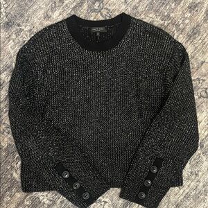 Rag & Bone Black and Silver Knit Top
